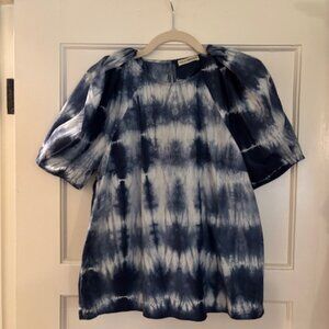 Ulla Johnson Tie-Dye Print Crew Neck Top Size 4